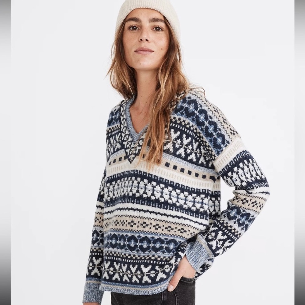 Madewell Fair Isle Sweater - Small